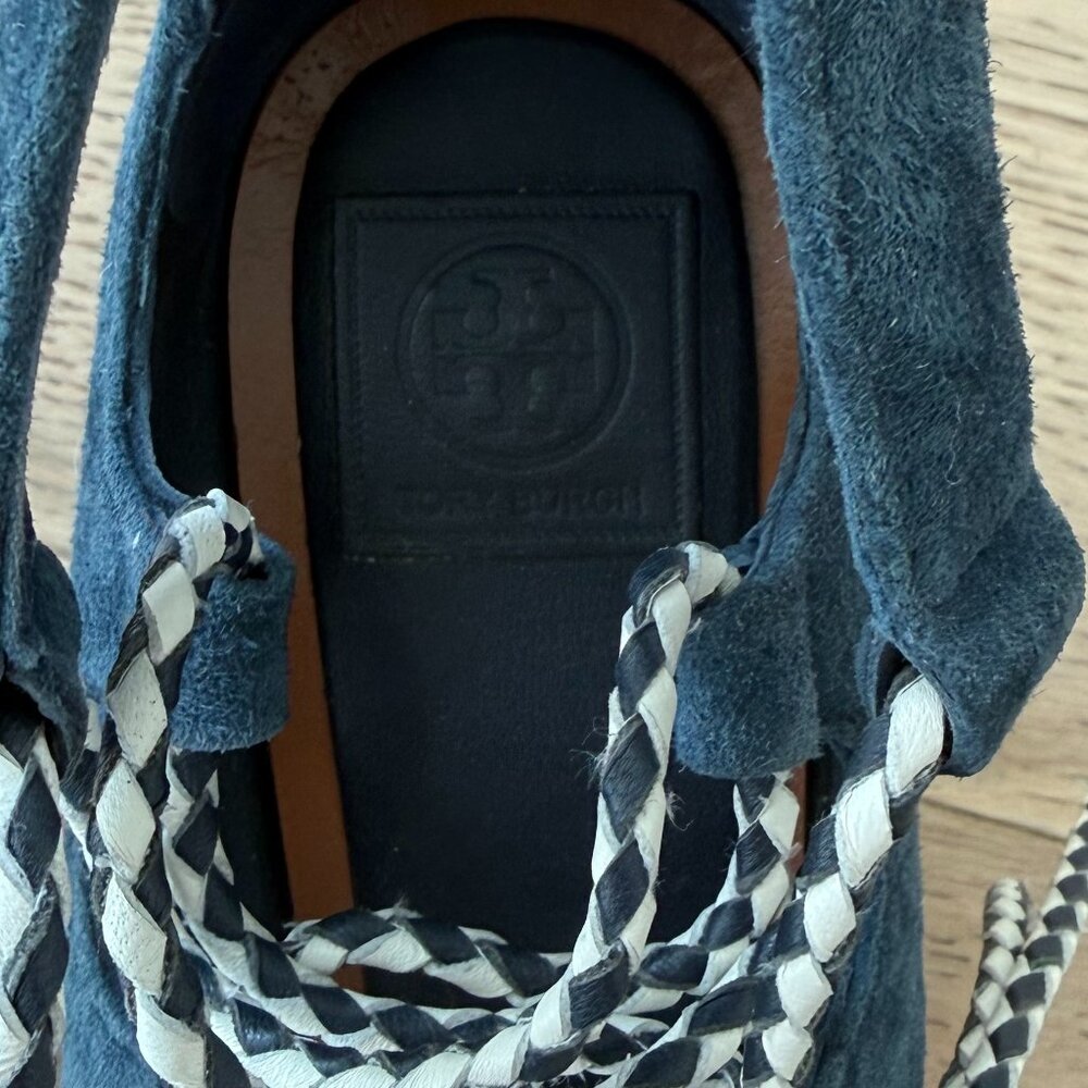 Tory Burch Positano Lace-up Platform Espadrille Size 8 - Picture 6 of 11